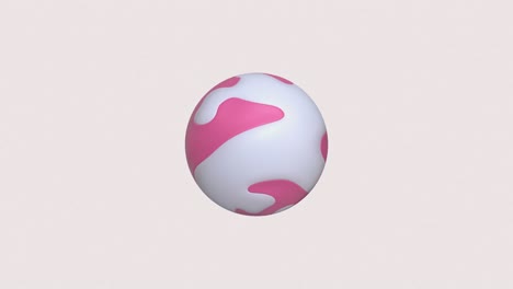 textura rosa blanca forma geométrica movimiento de renderización en 3d