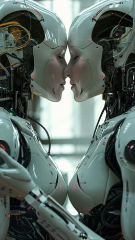 Robots-Cyborg-Femeninos-Abrazados-Y-Enamorados-Hechos-Con-IA-Generativa.