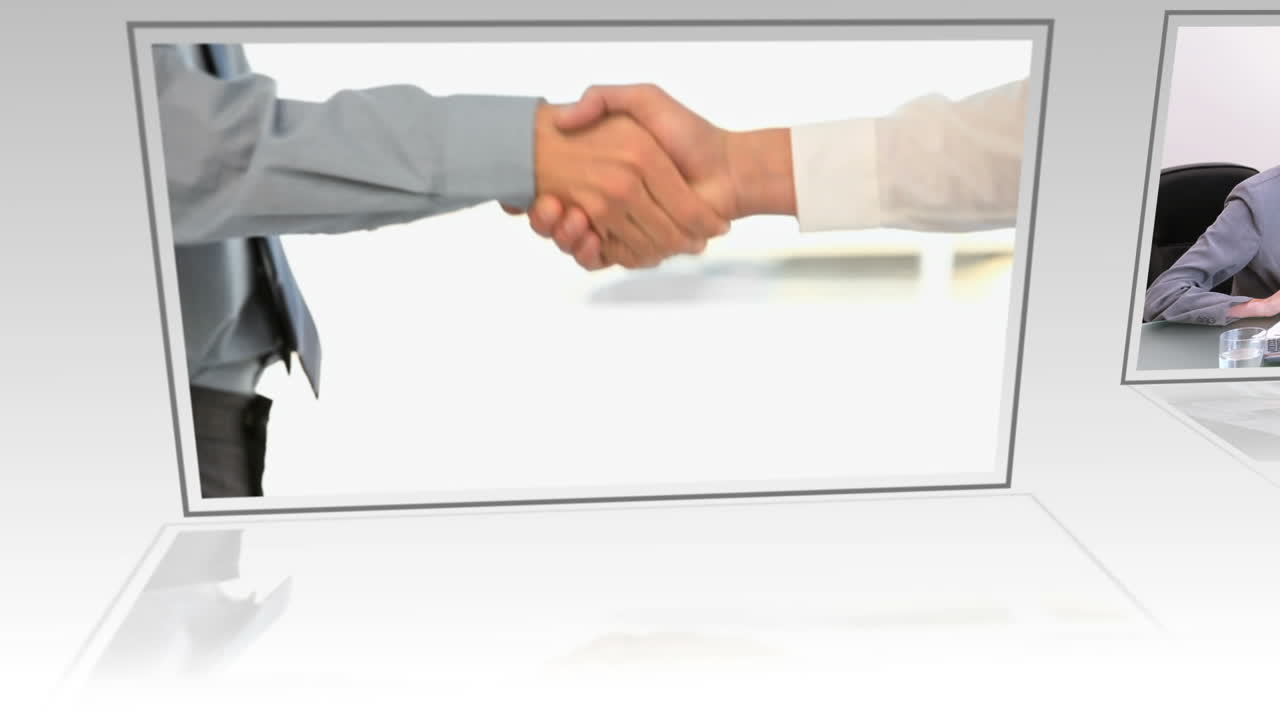 montaggio del mondo degli affari