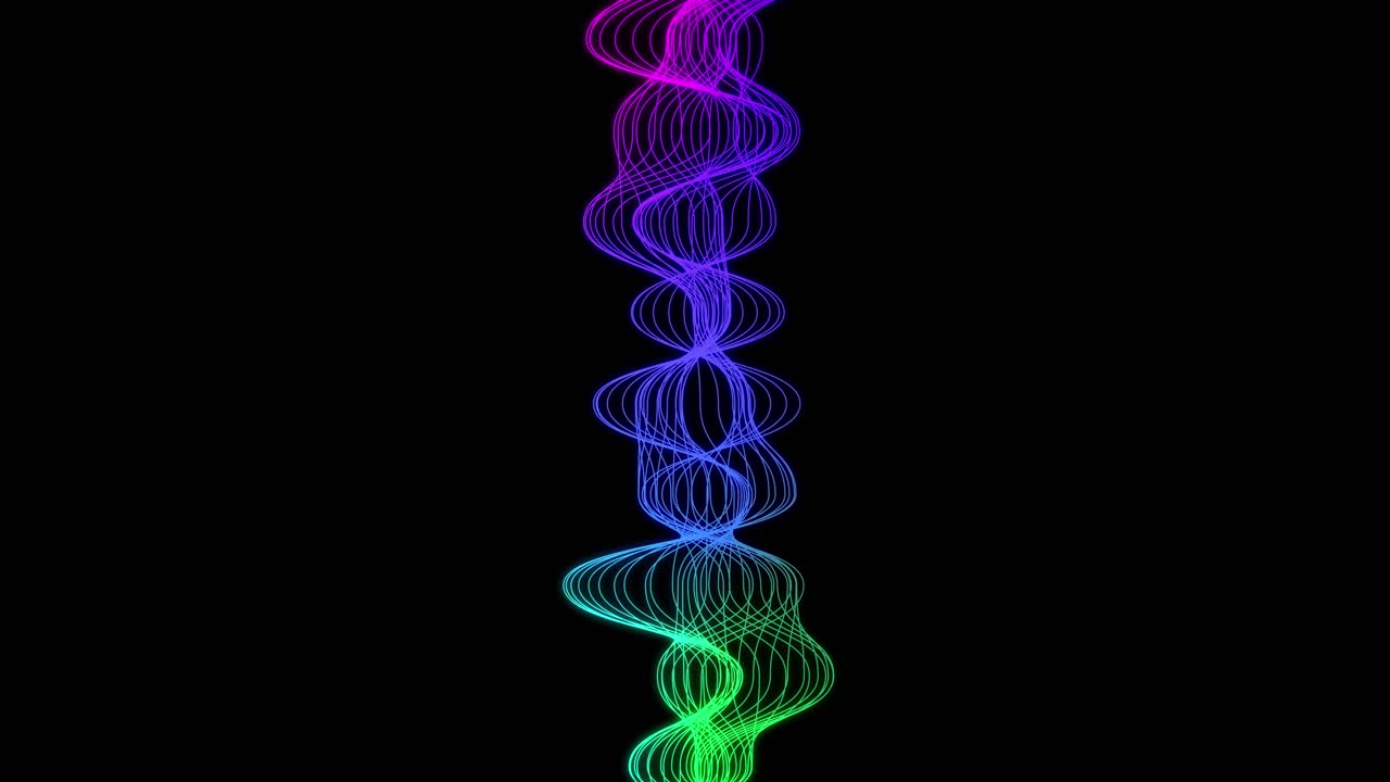Abstract Digital Waveform with Gradient Colors Moving Vertically