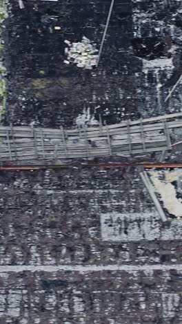 old industrial edifice for demolition