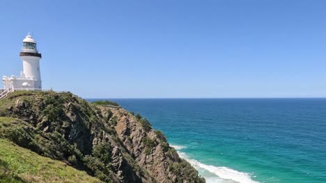 lighthouse on cliff with expansive ocean view