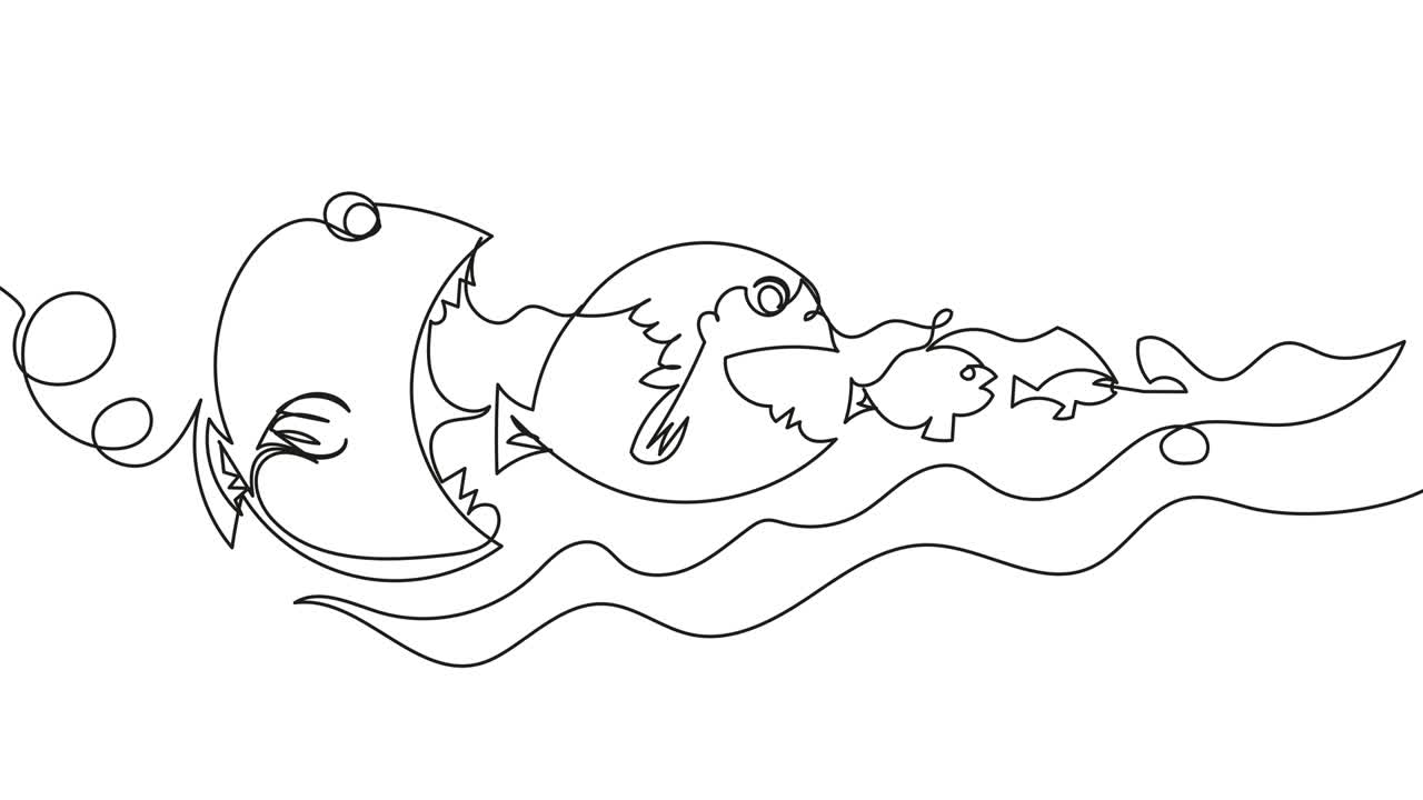 el pez grande se come al pequeño.