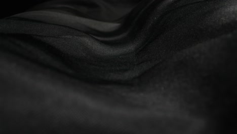 close-up of black fabric
