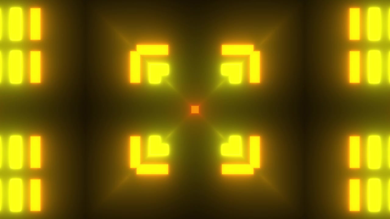 Neonový geometrický vzor