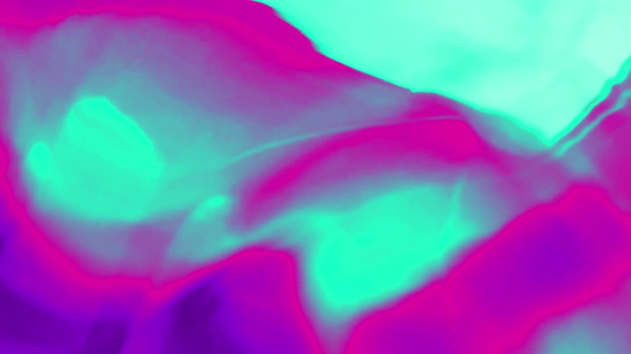 animación de vibrantes formas abstractas flotantes de color púrpura y azul
