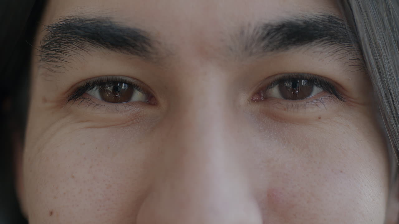 사람의 눈의 클로즈업