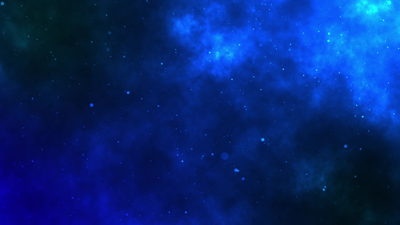 입자 회전 무작위 회전 빛나는 파란색 검은 뉴런 불빛 현대 인공 지능 추상 4k 모션 애니메이션 배경