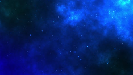 la rotación de partículas girando aleatoriamente azul brillante negro luces de neuronas inteligencia artificial moderna abstracto fondo de animación de movimiento 4k