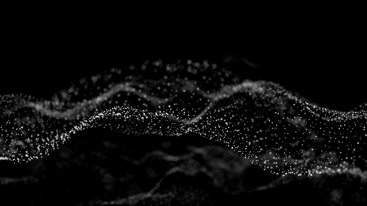 Neural network of glowing dots. Seamless loop animation 3D render. Abstract animation 4k.