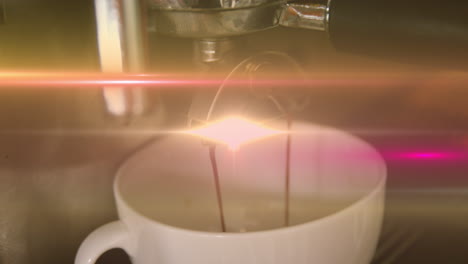 animation of light spots over coffee machine