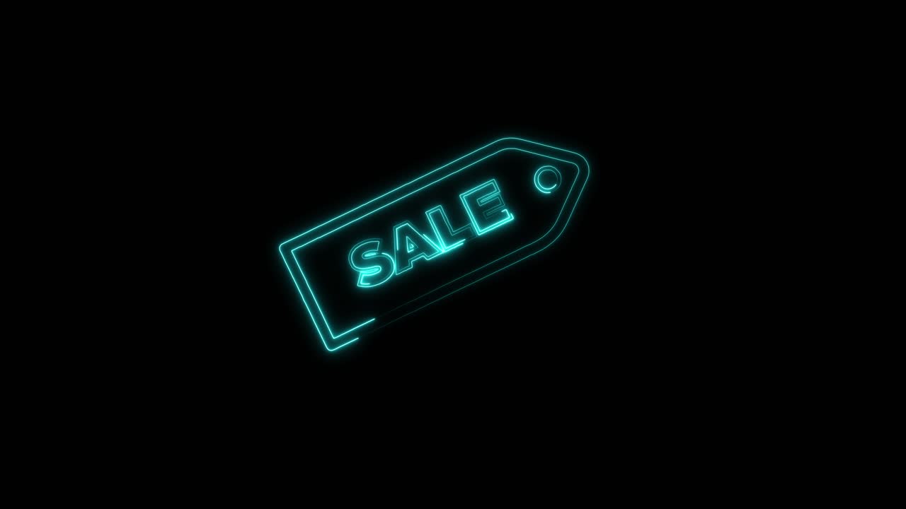 Neon Sale Tag
