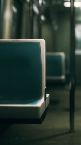 empty subway car seats