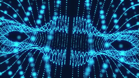 Digitale-Teilchenwellenbewegung-Mit-Leuchtendem-Lichteffekt