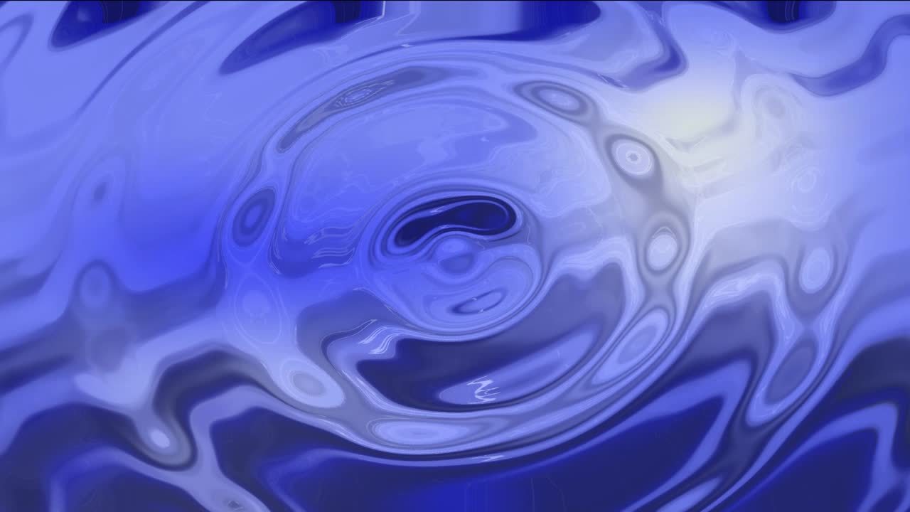 파동으로 물의 흐름을 애니메이션화합니다.