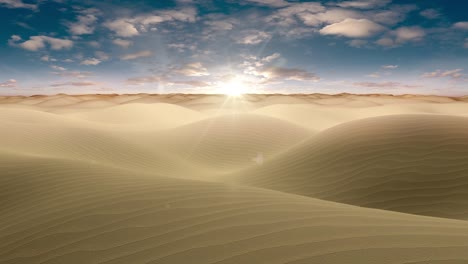 flying over sand dunes 4k loop