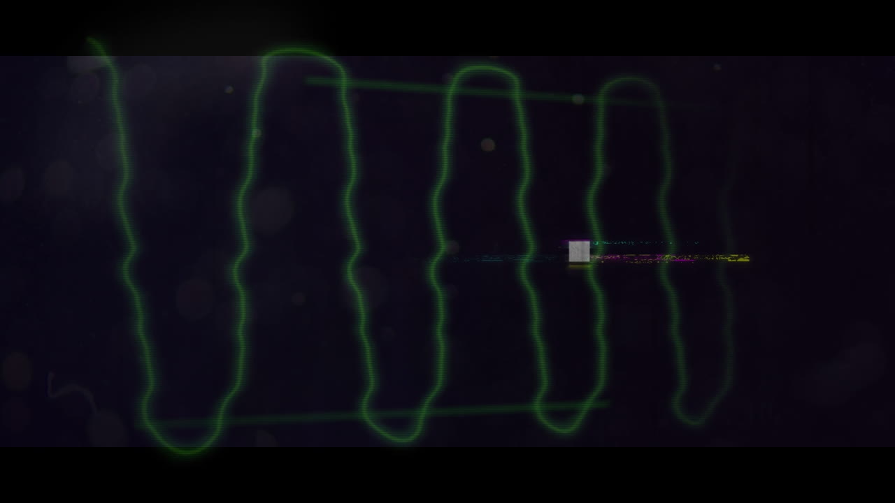 Animation of interference over black background