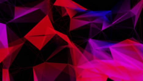 multicolored geometrical shapes against black background