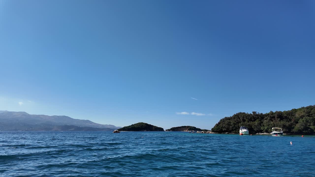 Ksamil Island sailing Ionian Sea Albania summer trip holiday relaxation