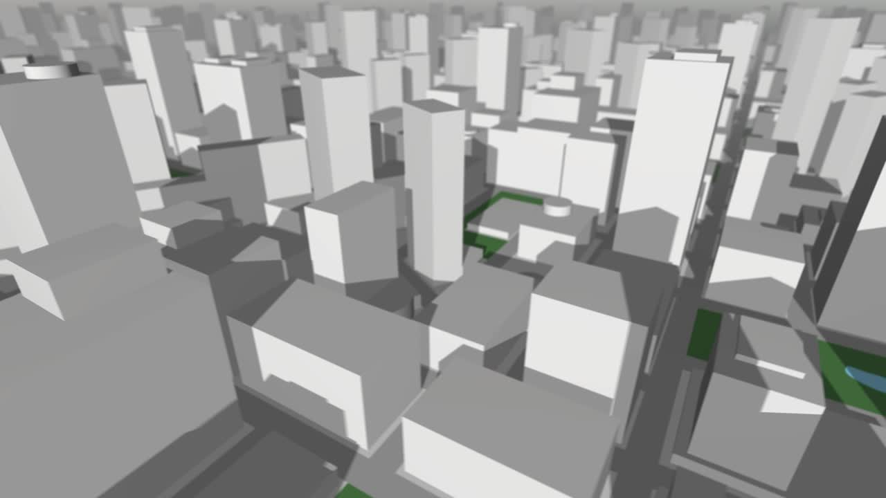 3d 도시 지도 회전