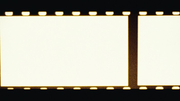 marco de película en blanco