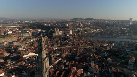 torre dos clérigos and city of porto, portugal