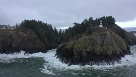 Cape-Disappointment-Lighthouse-in-Washington-State,-USA