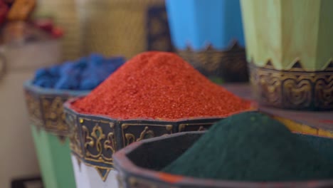 pile of spices for sale at the market in the old city of jerusalem