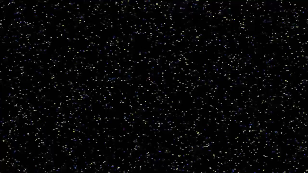 Abstract Digital Noise and Static Interference on Black Background