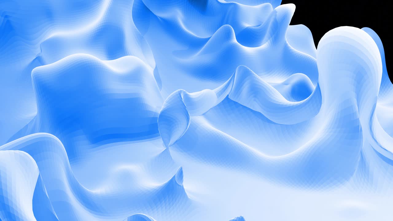 스타일리시 블루 화이트 크리에이티브 추상 저 폴리 배경 4k 추상 파동 패턴 루프로 표면을 이동 부드러운 부드러운 무 애니메이션 간단한 미니멀 기하학 bg