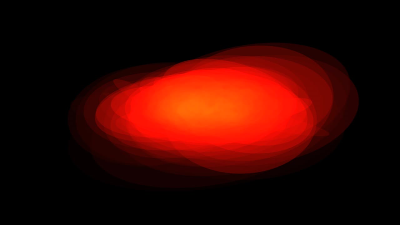 움직이는 원과 함께 검은 바탕