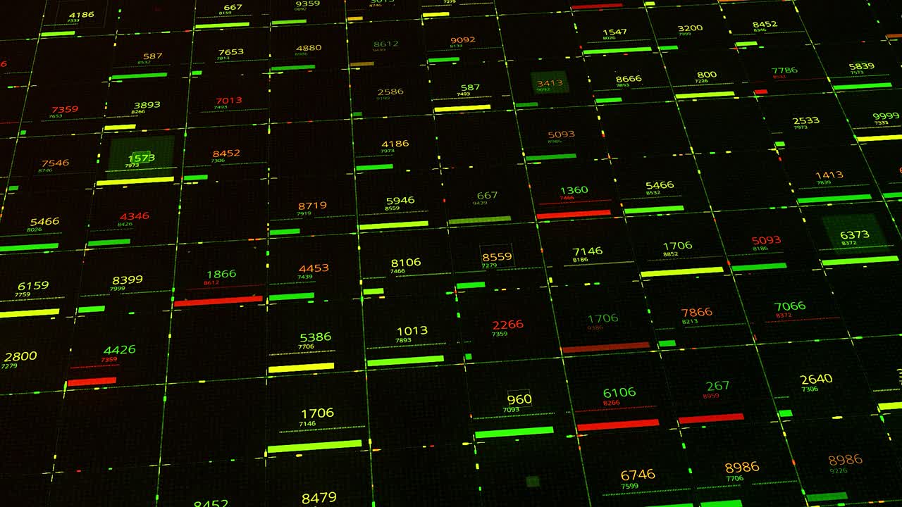 interfaz de visualización de datos futurista