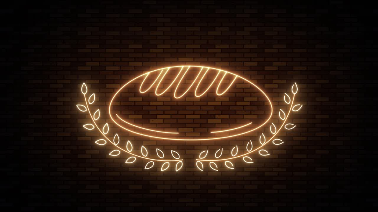 어리 의 네온 윤 이 점진적 으로 밝아진다