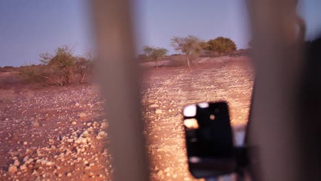 night drive through the african desert