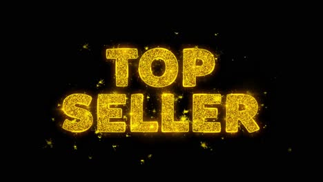 top seller sparkling text graphic