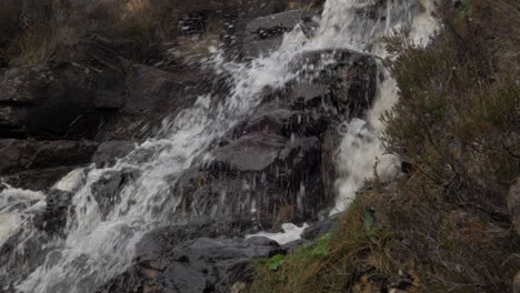waterfall in scotland with a nice view on the landscape