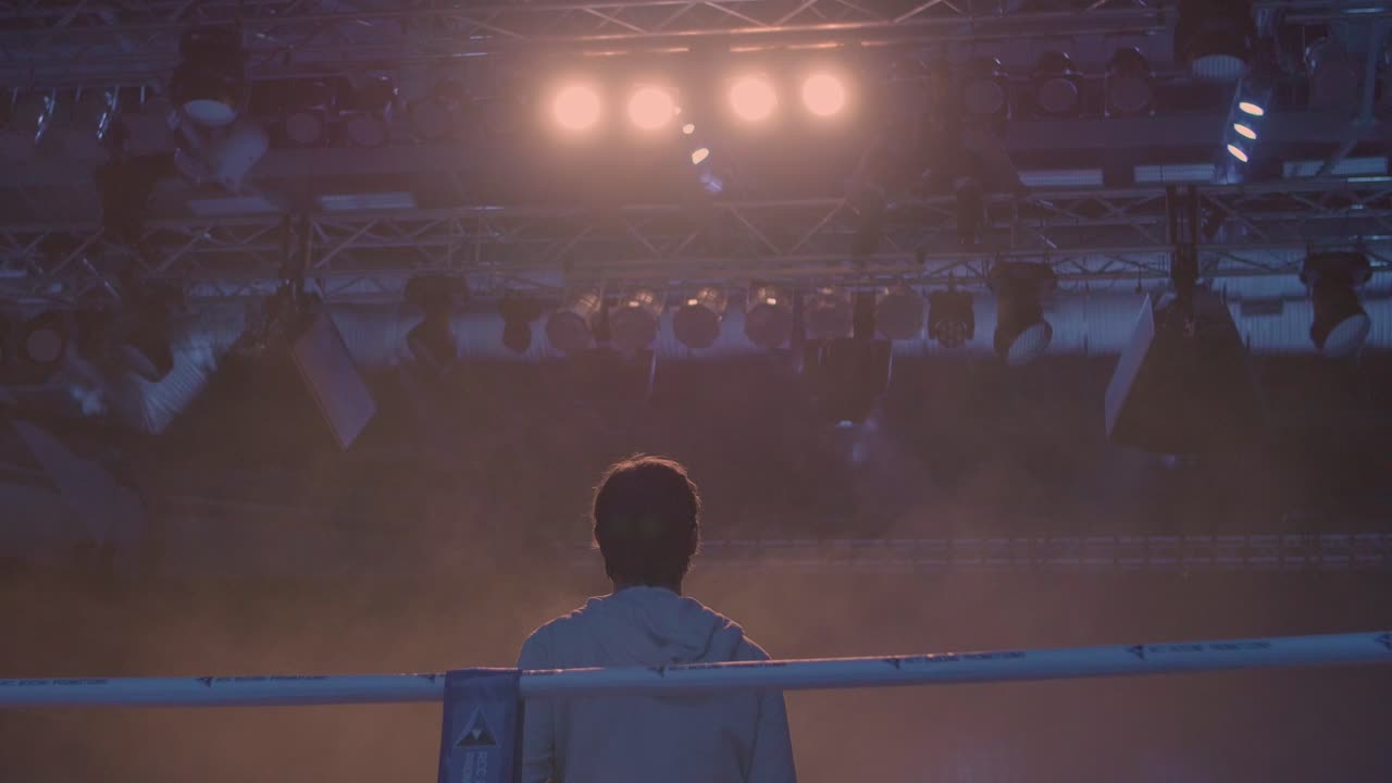 preparación para un partido de boxeo