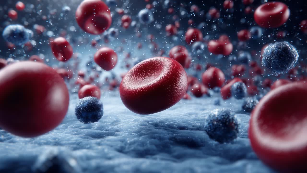 Exploring the Microscopic World: Dynamic Interaction of Red Blood Cells and Immune Particles in a Stunning Scientific Visualization