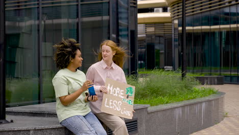 two friends talking after a protest 3