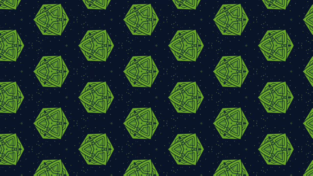 녹색 및 짙은 파란색의 프로젝션을 위한 그래픽 디자인