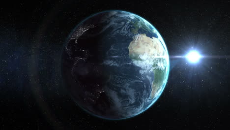 imagem ilustrada da terra e da lua