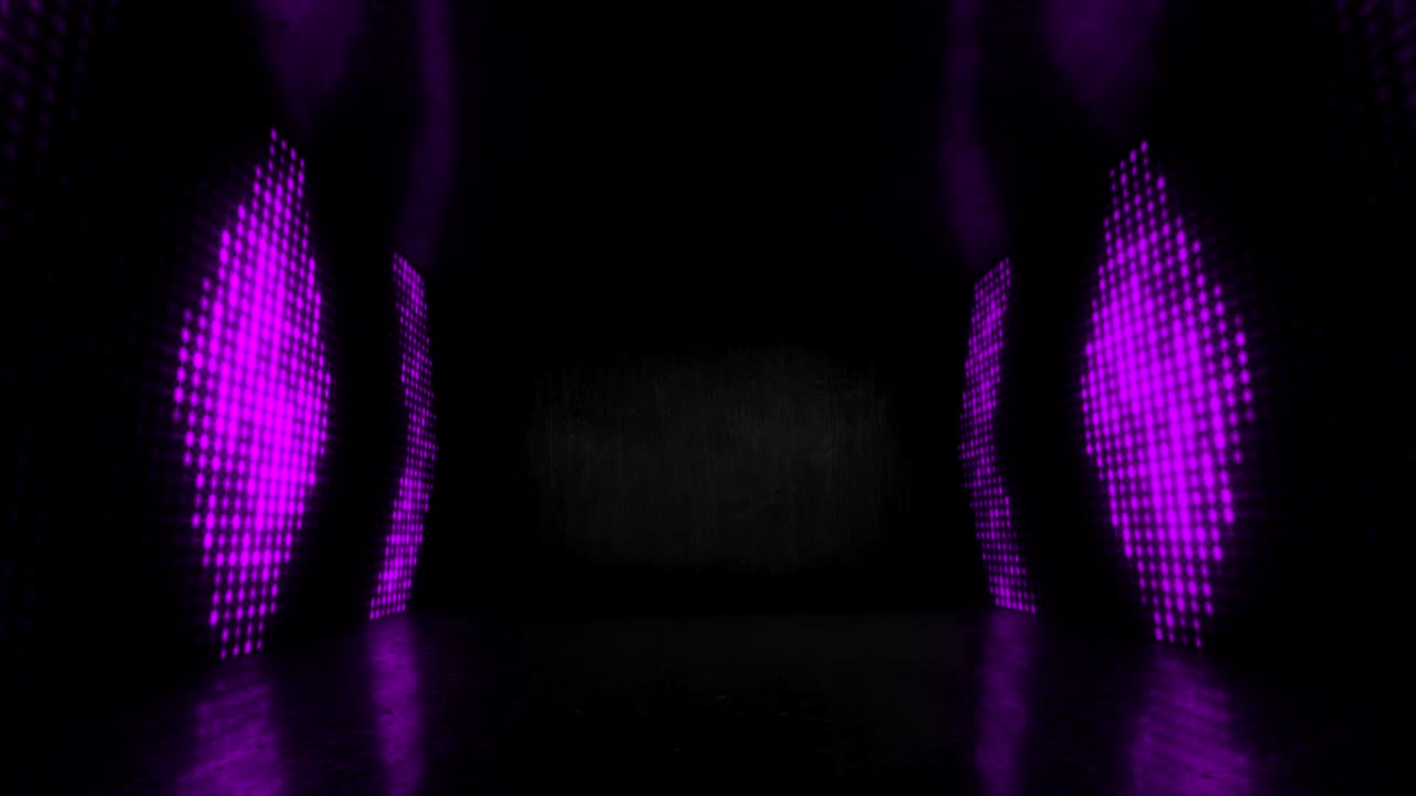 el escenario de dicko llevó a la danza de la luz - video de stock 4k - bucle