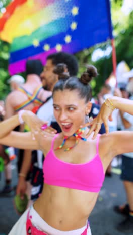 happy lgbtq pride parade