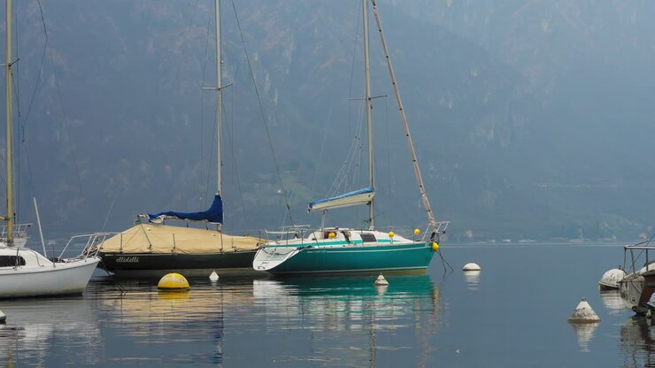 Yachts at Lake Como, Italy