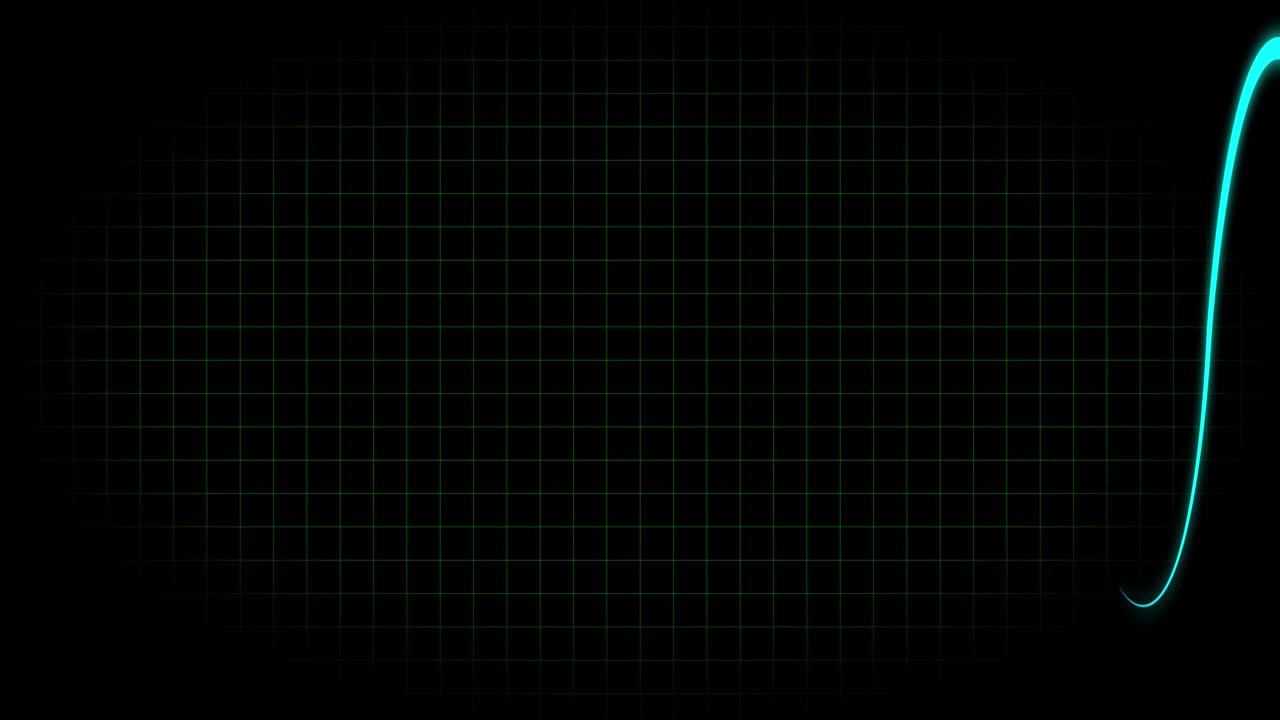 전기 심장 기록 오실로스코프 파동 형태 애니메이션 모션 그래픽