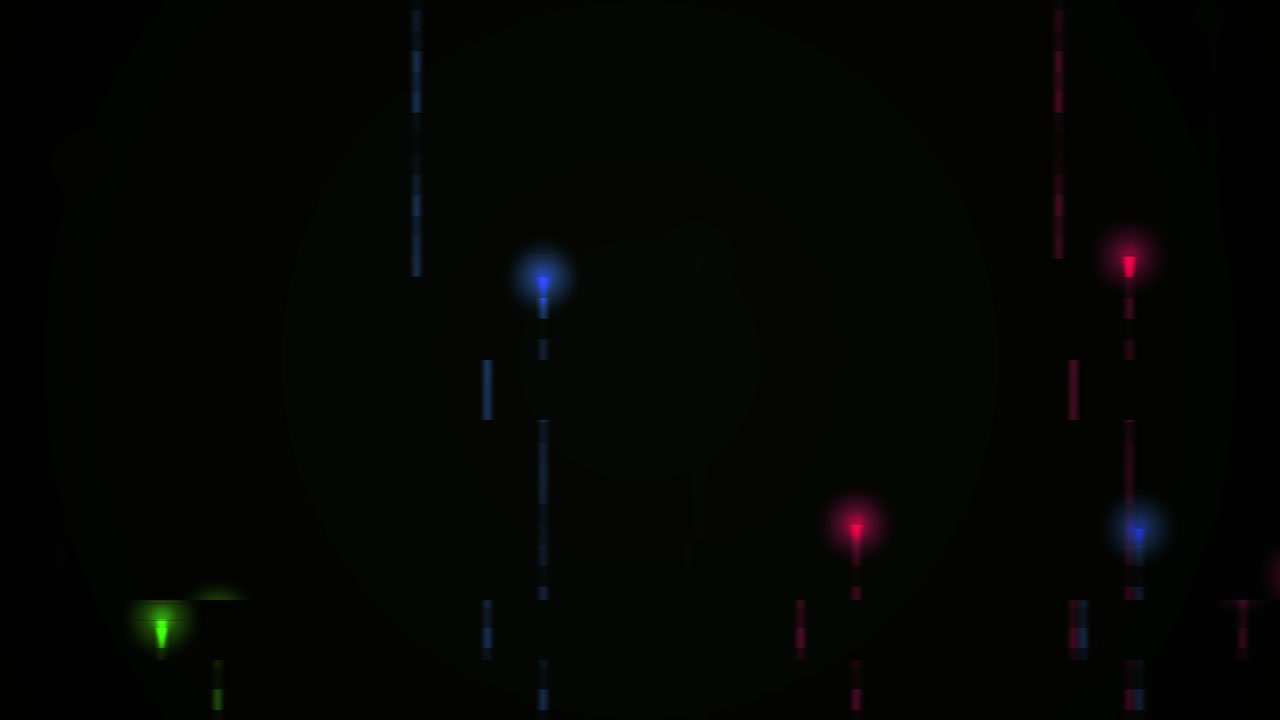 Sfondo animato astratto con scie di luce verticali e luminose