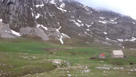 isolated cottage at the base of mount protash in durmitor national park, zabljak, montenegro