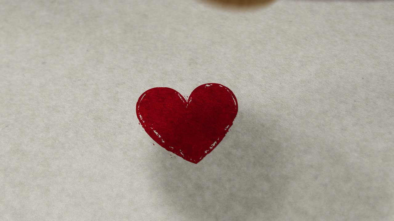 символ здоровья сердца и любви печать и печать цикла анимация