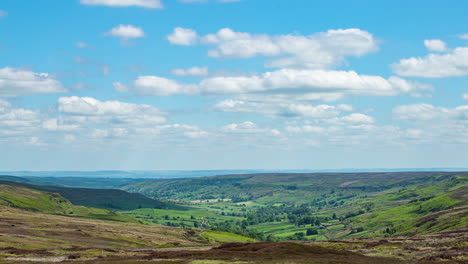 rosedale abbey dale timelapse, north york moors, north yorkshire in the summer sunshine