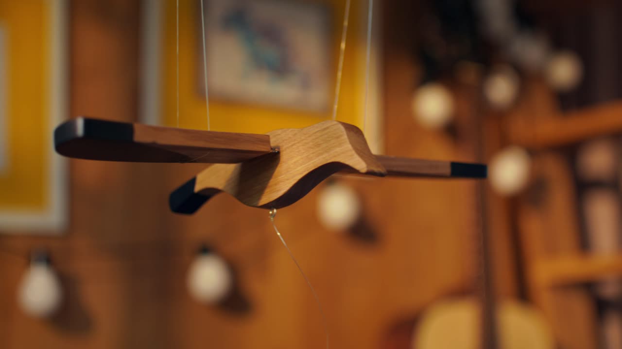Wooden Bird Ornament Hanging Decor